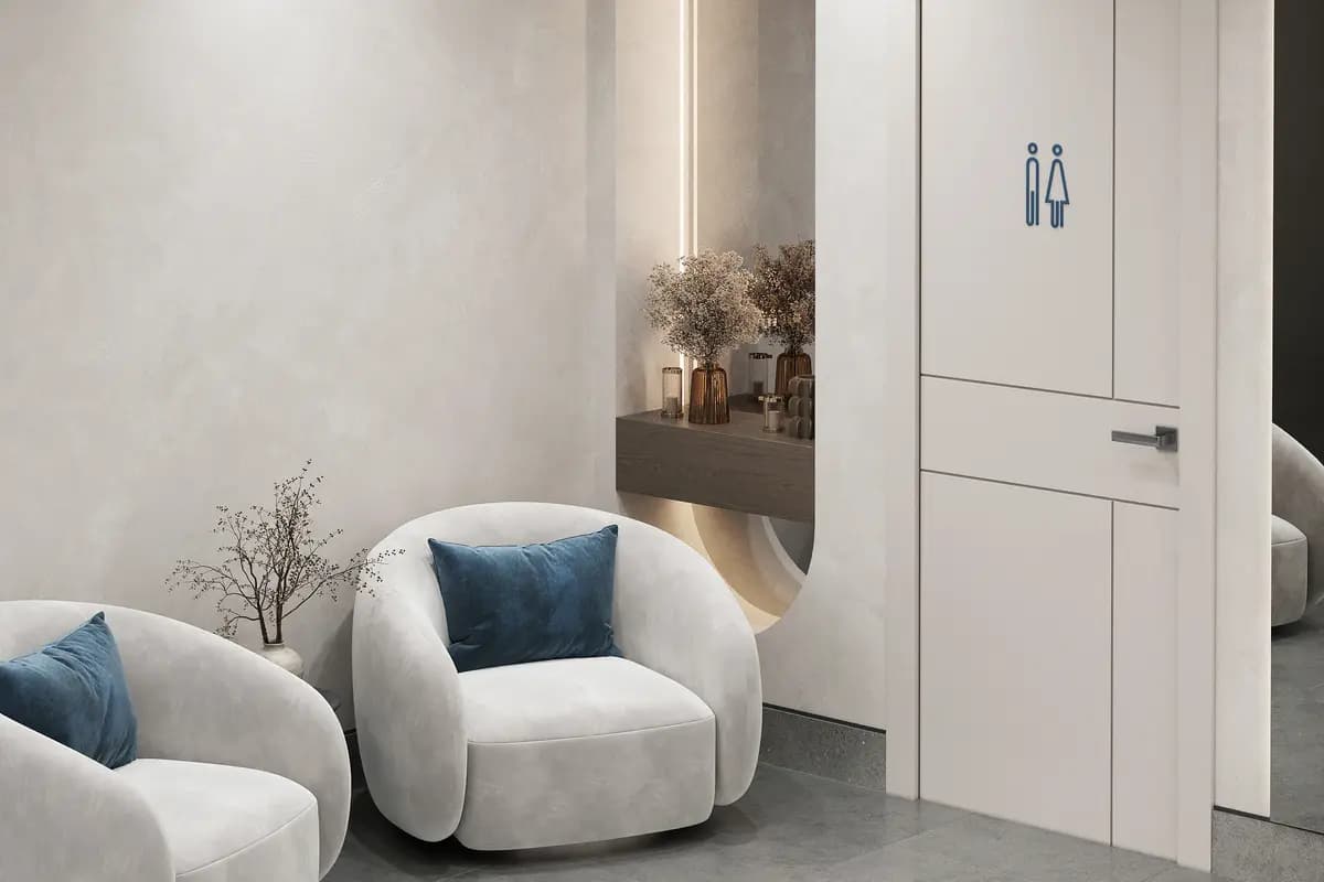 Лобби — освещение и текстуры